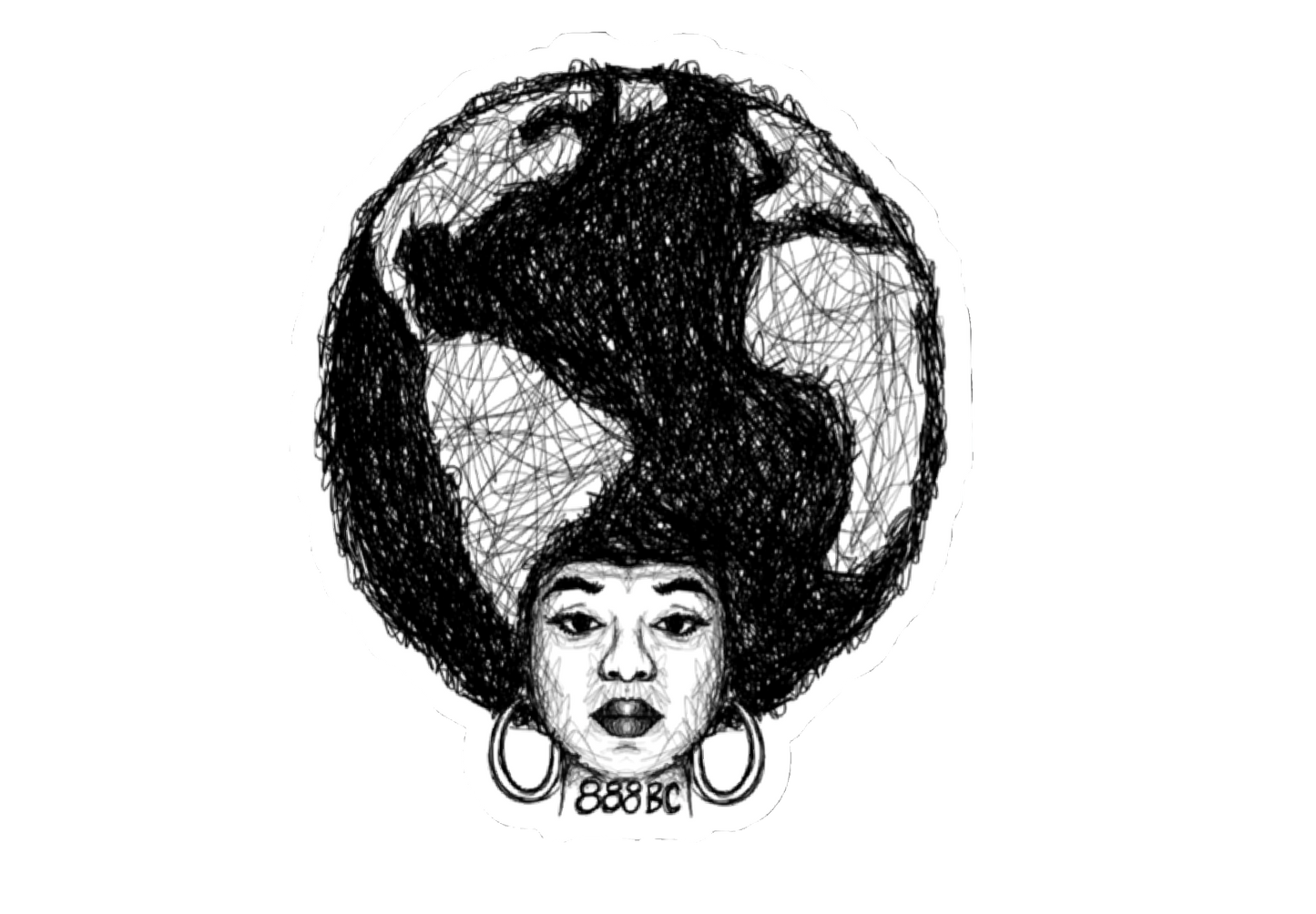 Afro stickers
