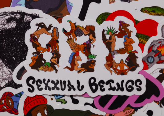 Orgy x SEXXUAL BEINGS Collab sticker